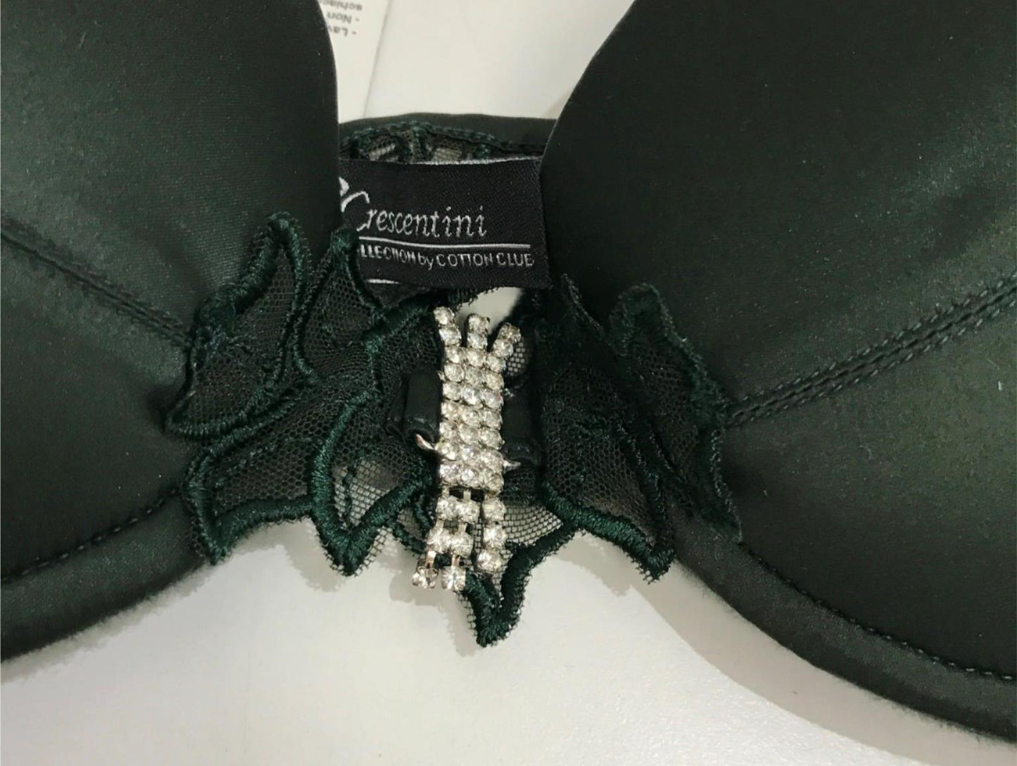 Rcrescentini Dark Green Bra A/B Cup & Underwear Set Size I2/ Us34 NEW