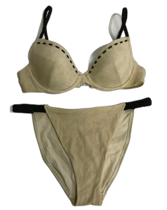 Wolford Lightweight Beige 2-Piece Bikini Set - Approx Size Medium NEW