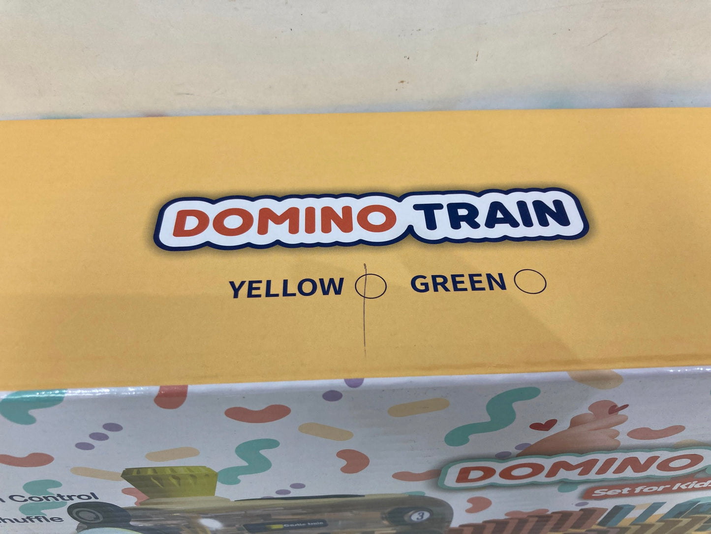 80 Pc Colourful Domino Yellow Train Toy Set W/ Sound & Direction NEW