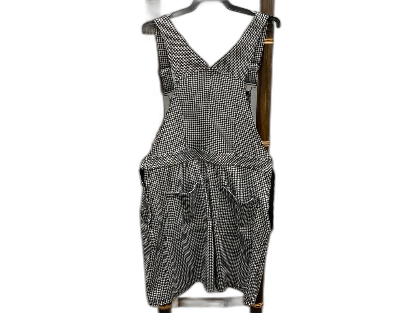 Ccx City Chic Pinafore Nova Houndstooth Black & White Ladies Sz Xs NEW