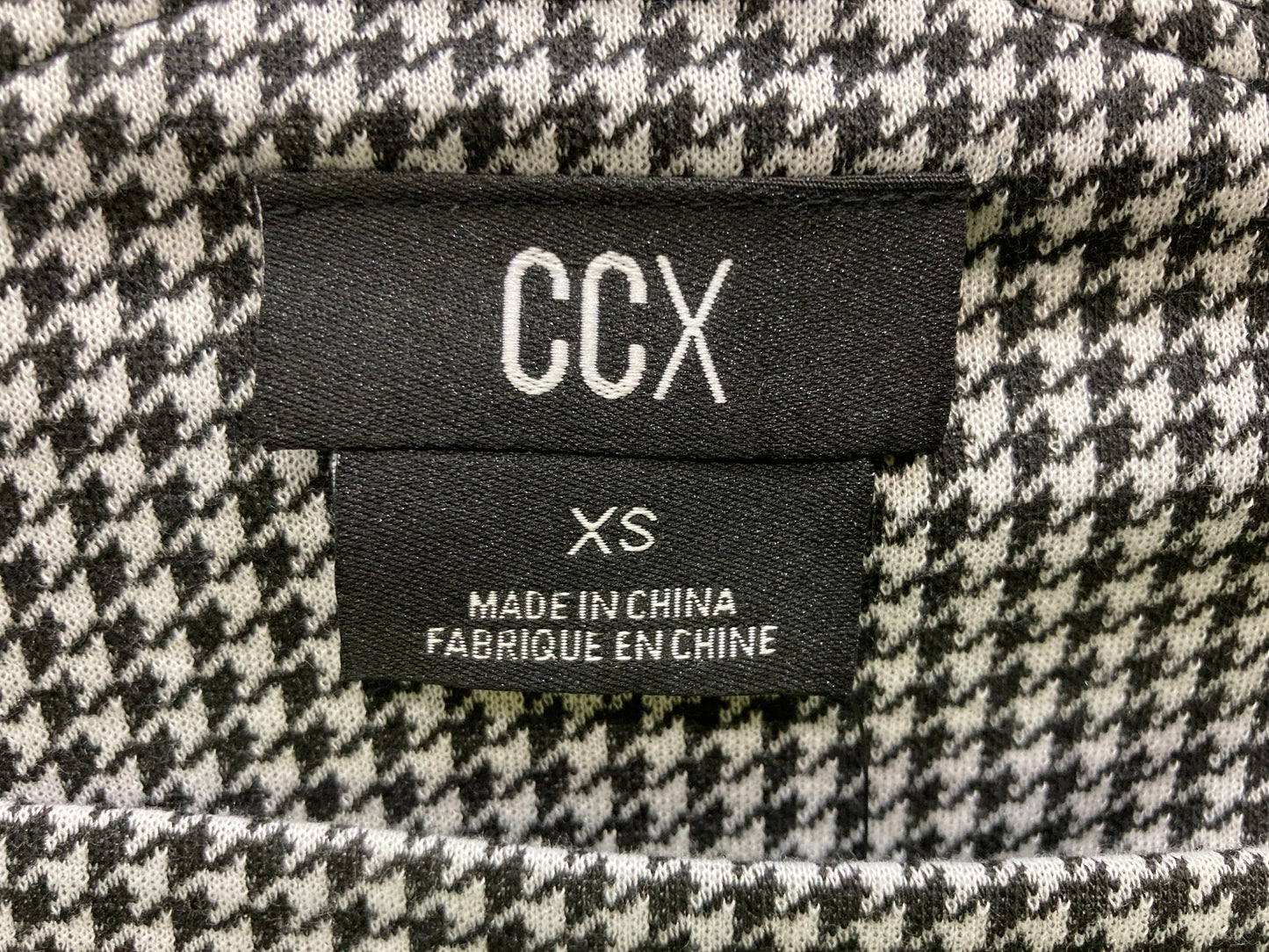 Ccx City Chic Pinafore Nova Houndstooth Black & White Ladies Sz Xs NEW