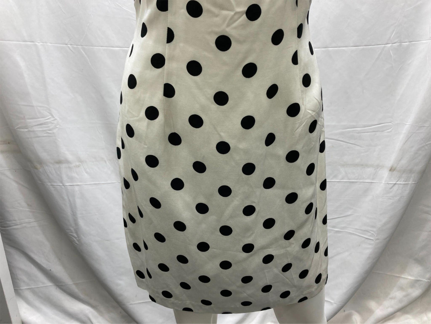 Bardot Aubrey Tie String Dress White Polka Dot Ladies Sz 10 NEW