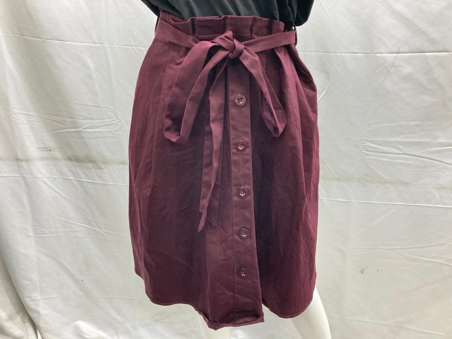 City Chic Uptown Girl Top & Skirt Dress Black/Maroon Ladies Sz L NEW