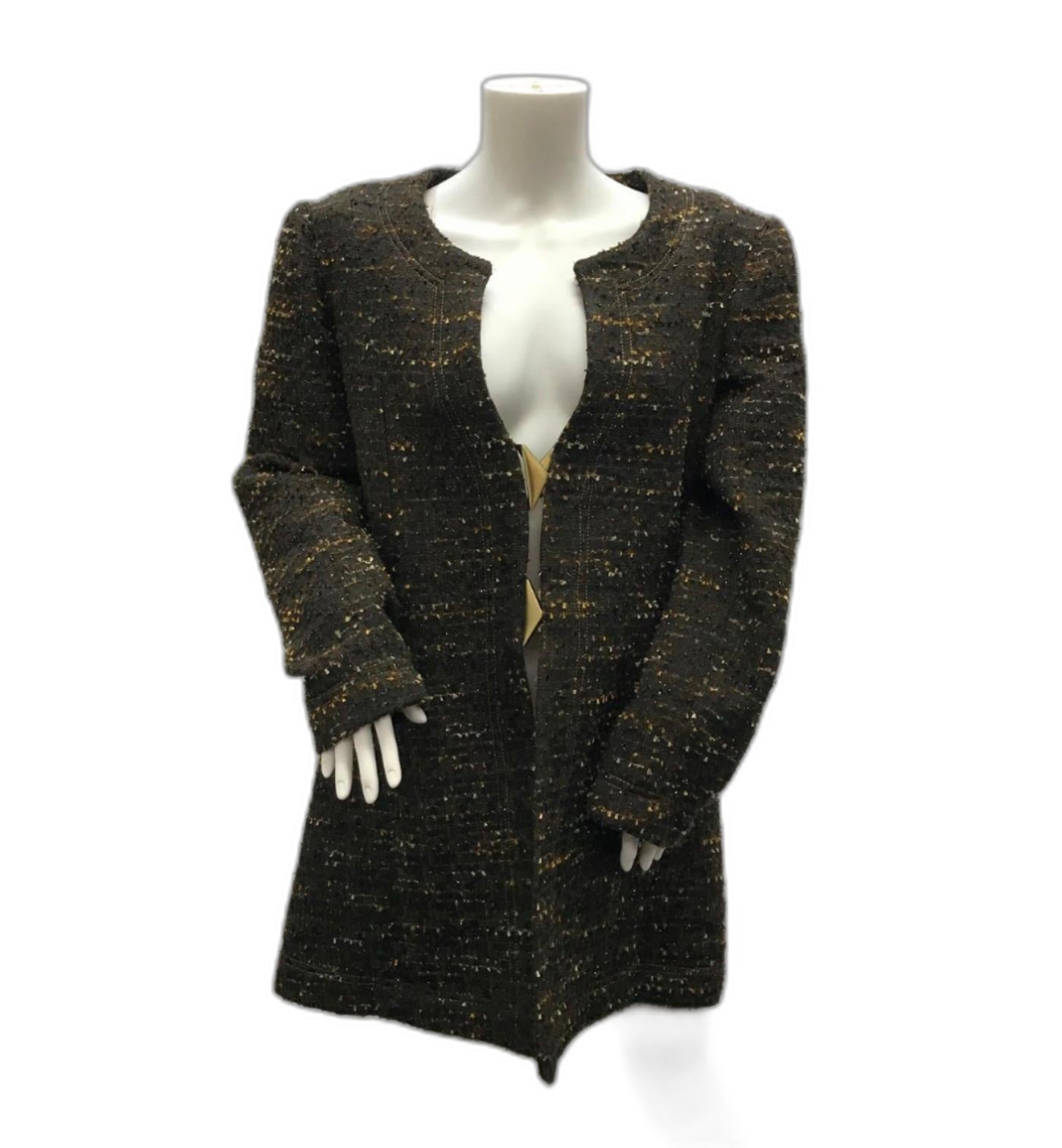 As NEW Medwin Couture Brown & Gold Jacket Ladies Size *Approx* Medium