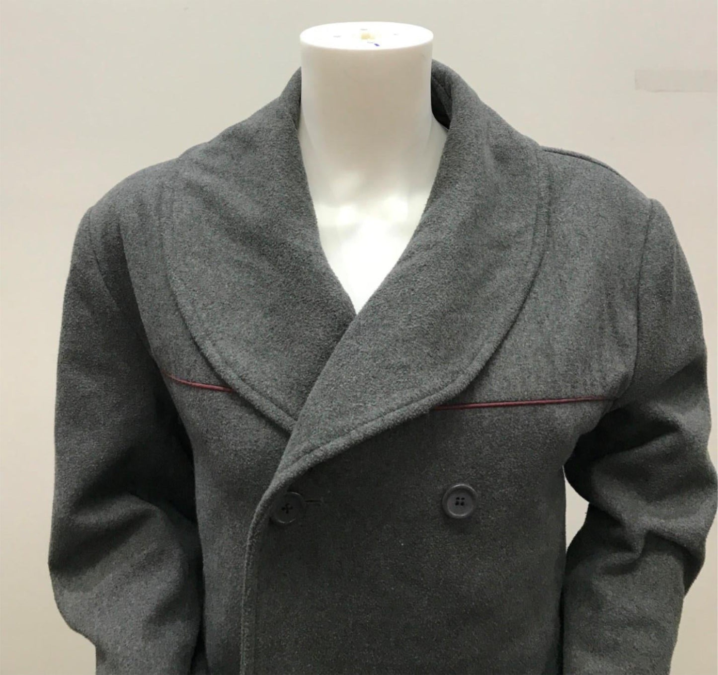 As NEW Dangerfield Grey Wool Acrylic Winter Overcoat Ladies Size S