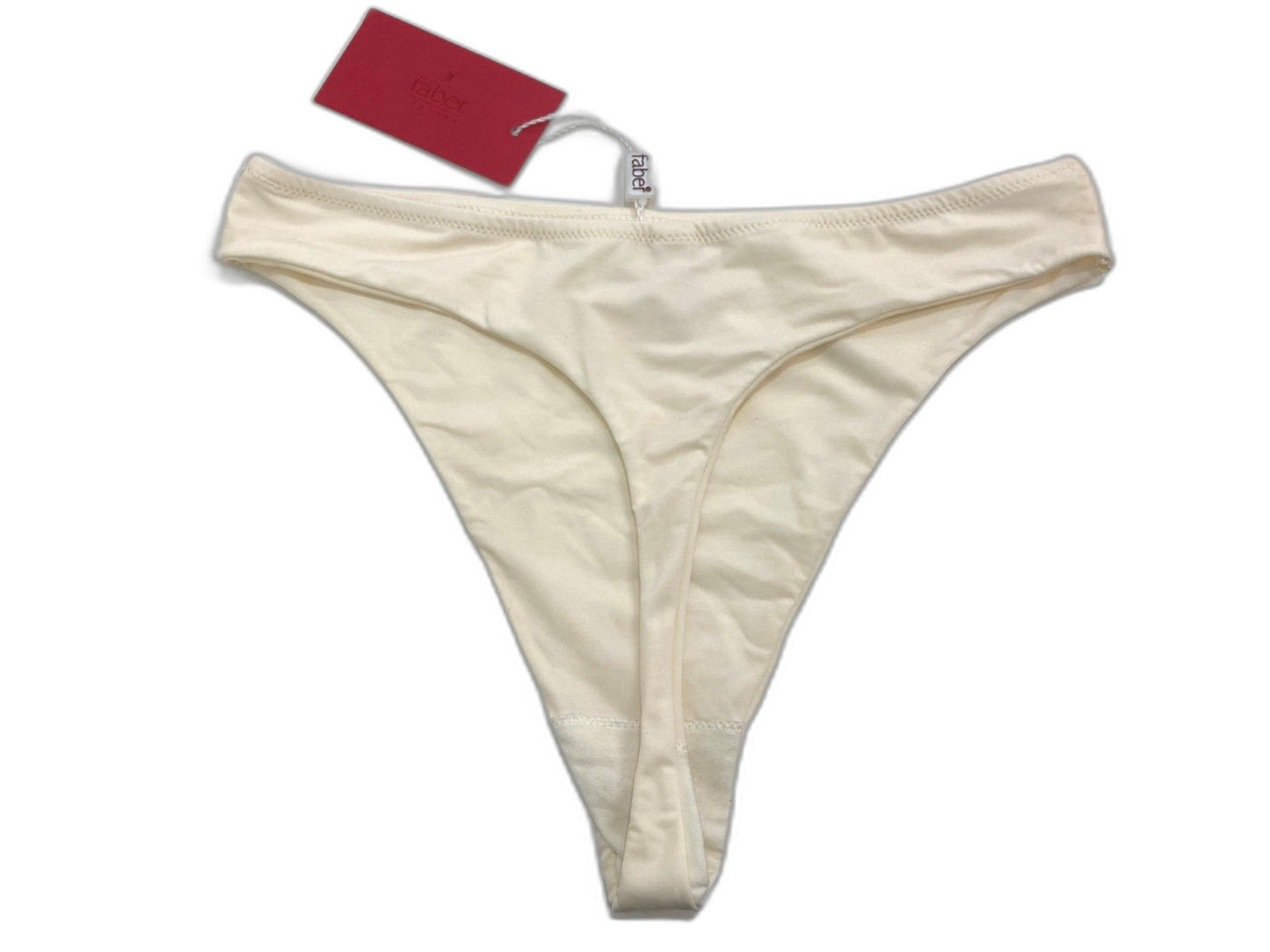 Faber Couture Stretch Thong Opaque Underwear Ivory Ladies Size 16 NEW