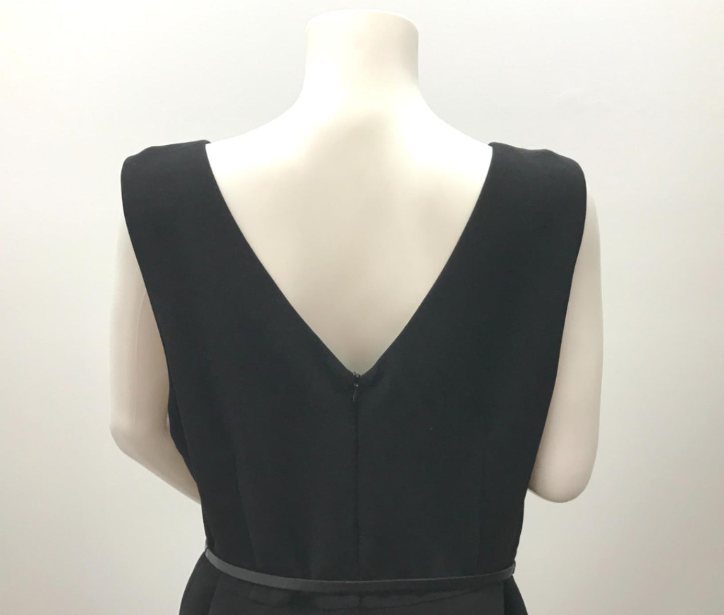 Diana Ferrari Black Polyester Pencil Dress W/ Belt Ladies Size 16 NEW