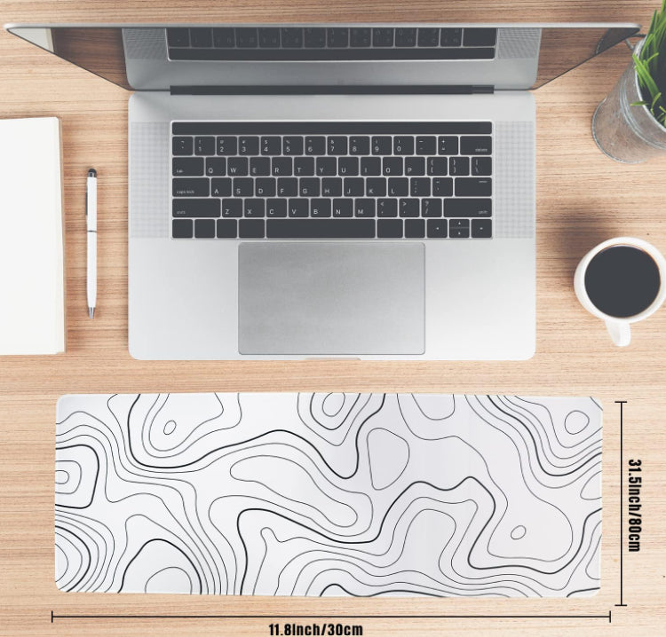 Eiuflka Topographic Mouse Pad For Computer Pc Laptop,11.8X31.5In Xl NEW