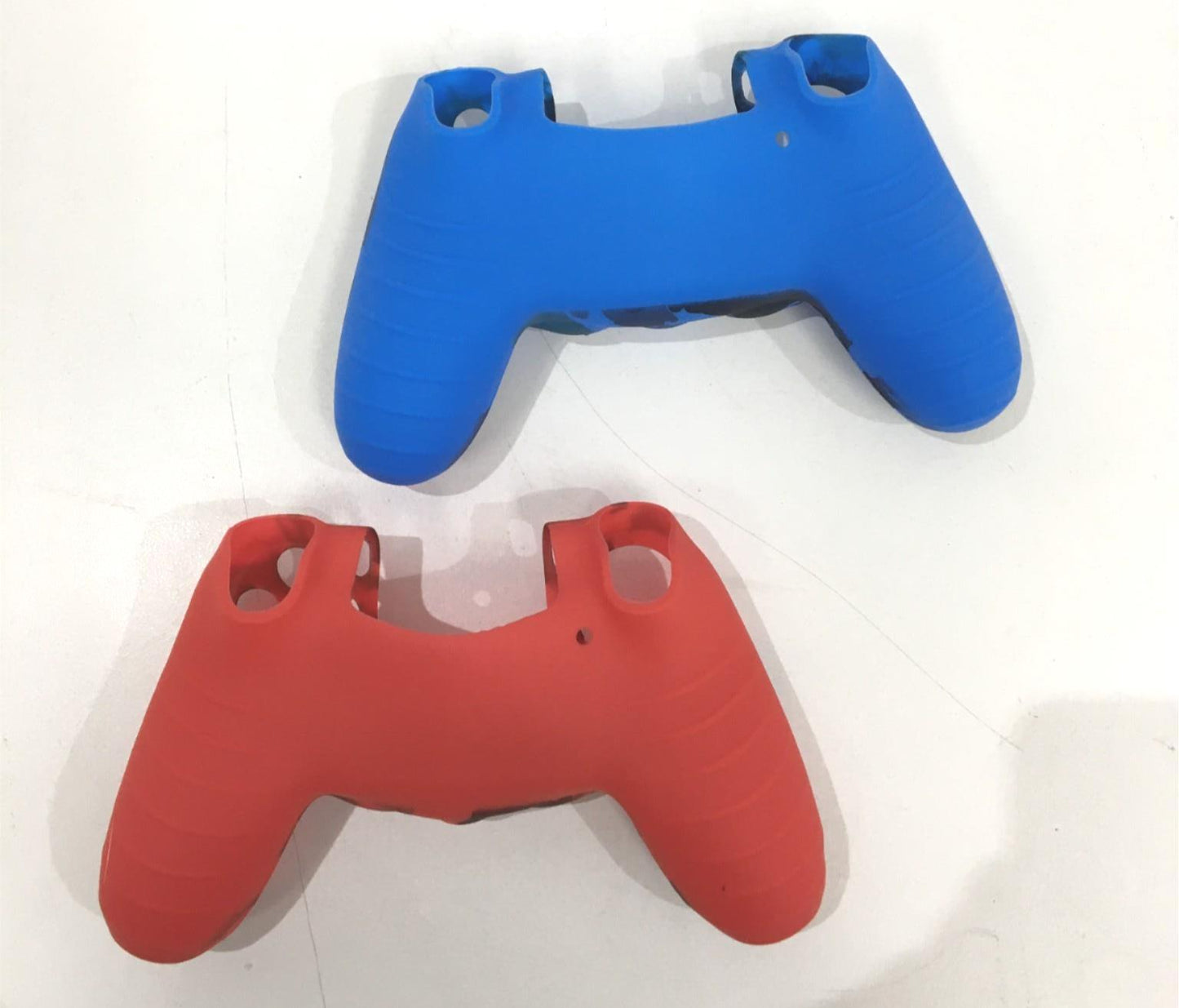 Silicone Cover Pair For Ps4 Controller Case Skin Blue And Red Camo NEW