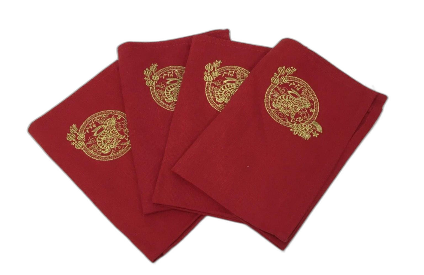 5 Piece Lunar NEW Year Placemat And Table Runner Napery Set NEW