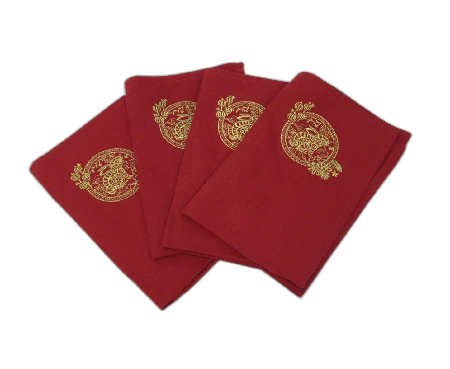 4 Piece Lunar NEW Year Placemat Year Of The Rabbit Napery Set NEW