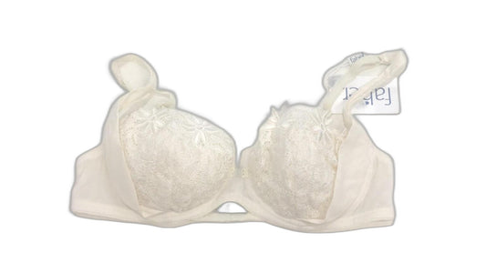 Faber Underwire White Underwire Bra Lace Flower Detailing Xs/32A NEW