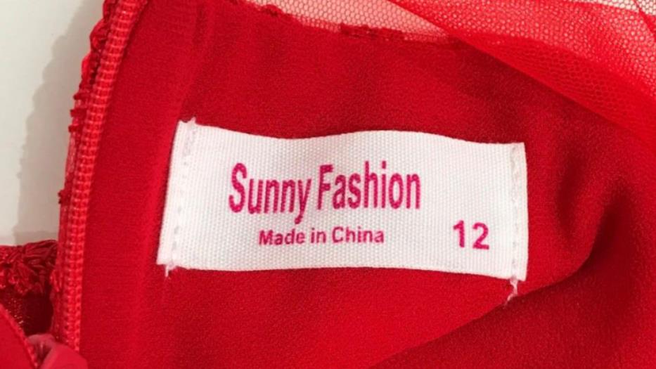 Sunny Fashion Girls Red Embroidery Lace Dress Chiffon Kids Size 12 NEW