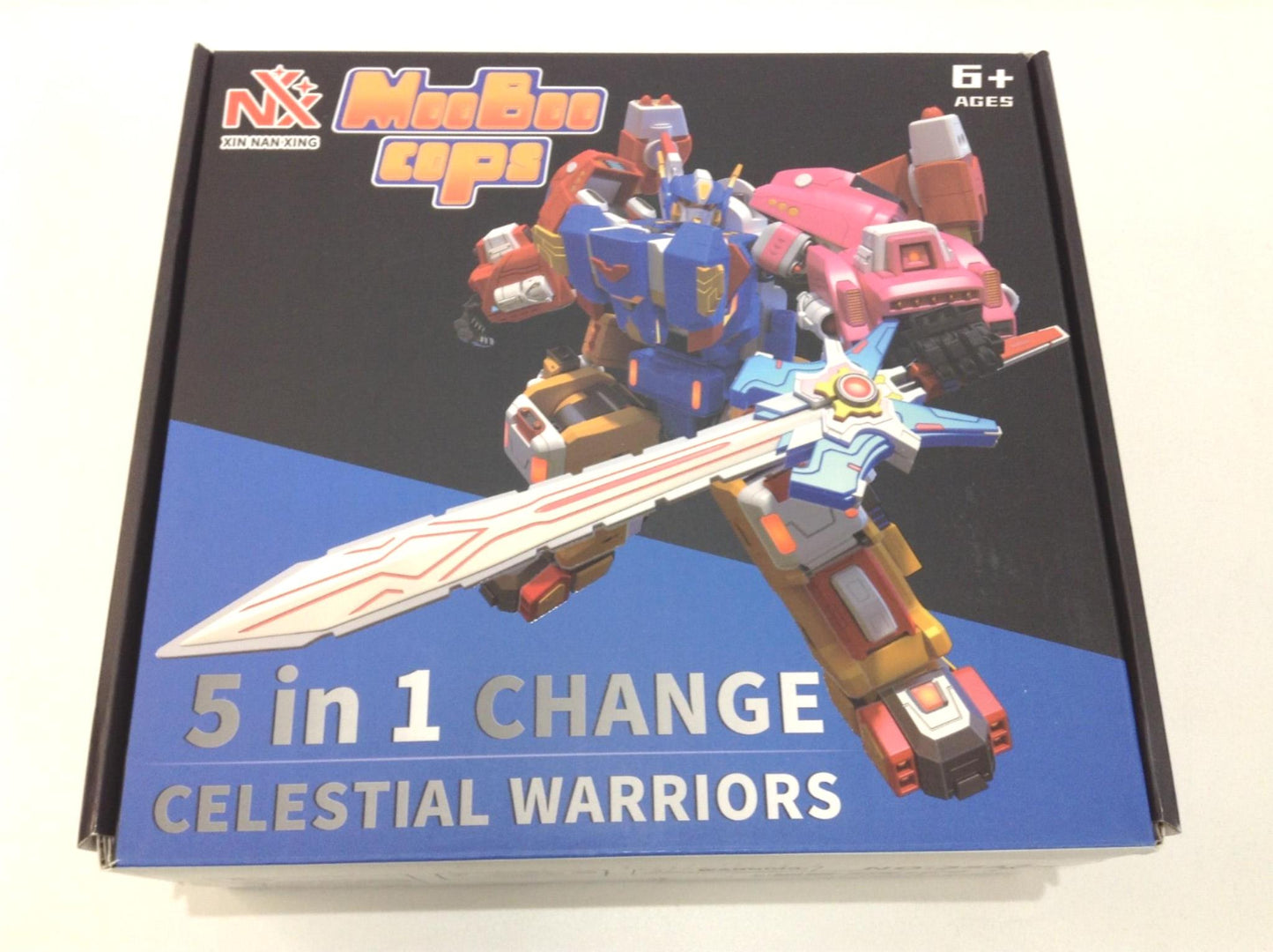 Mooboo Cops 8" 5 In 1 Change Celestial Warriors 6+ Years Multicolour NEW