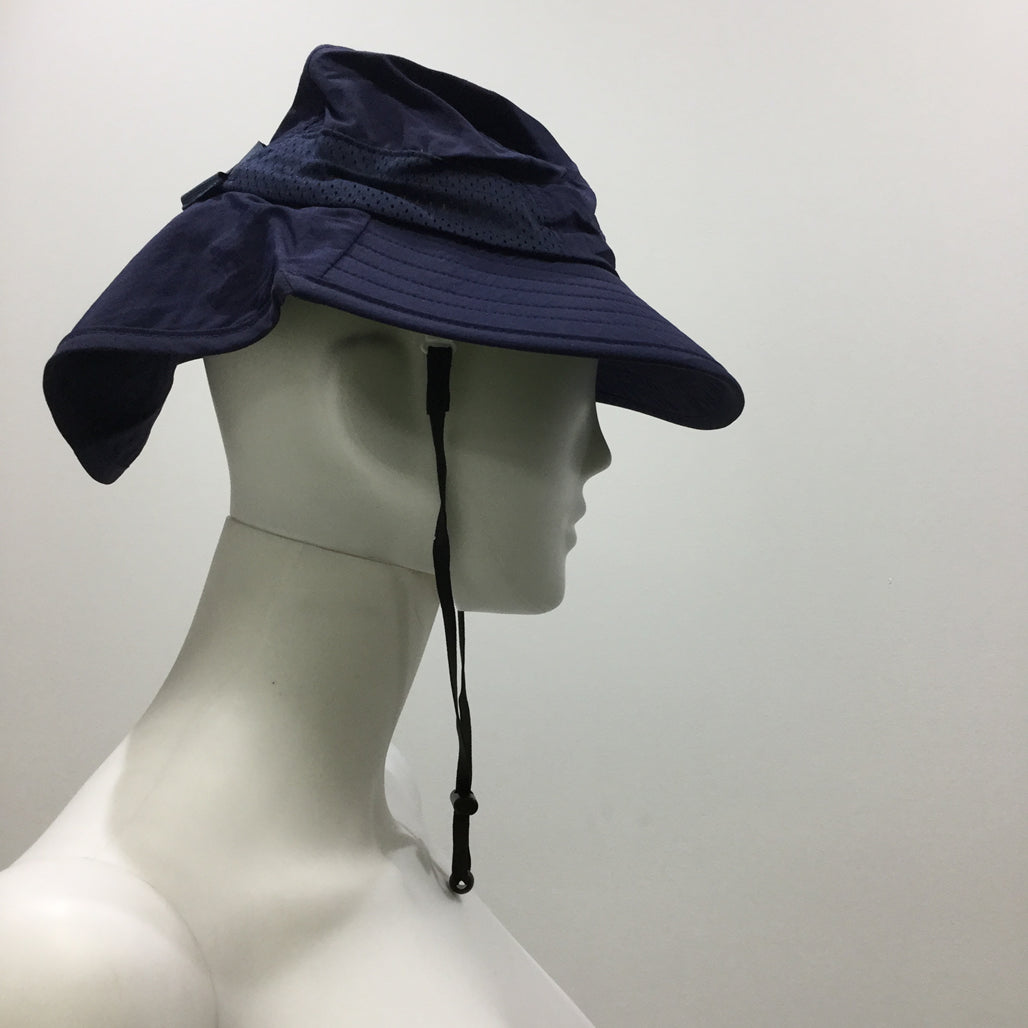 Small Navy Bucket Legonaires Hat Adjustable Strap Mesh Material Sunsmart NEW