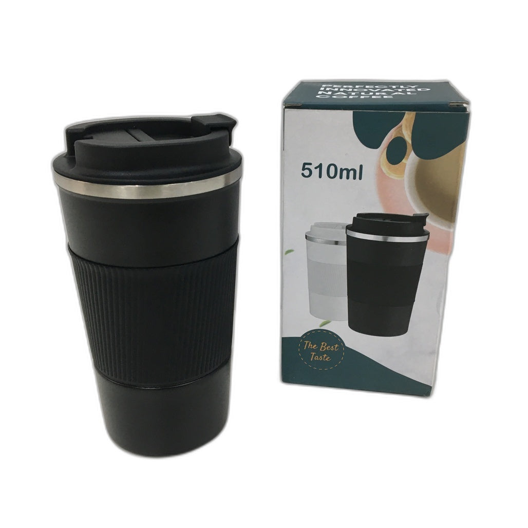 510Ml Bpa Free Stainless Steel Temperature Insulated Travel Tumbler Black NEW