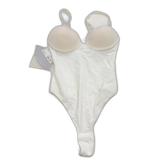 Faber Italy White Opaque Bodysuit B Cup Adjustable Straps Ladies Sz I3 /Us36 NEW