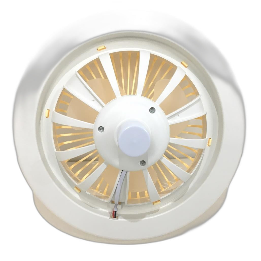 Led Multi-Function Ac86-265V 50-60Hz E27 30W Ceiling Fan Light Yellow Base NEW