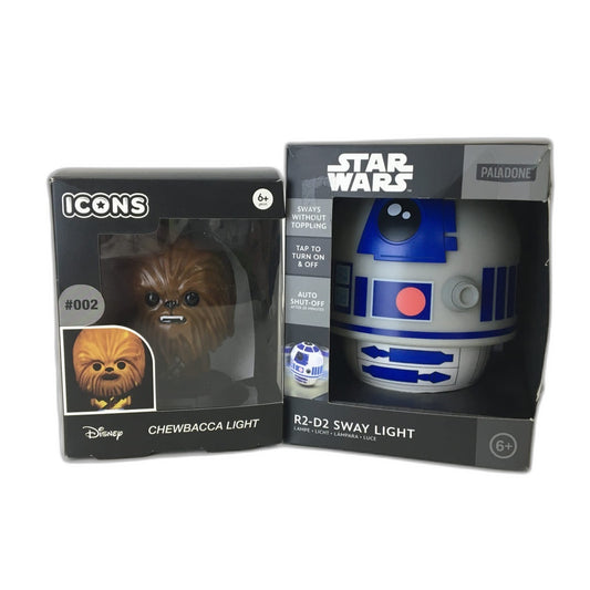 Paladone Star Wars Chewbacca Icons & R2-D2 Sway Collectible Lights Bundle #1 NEW