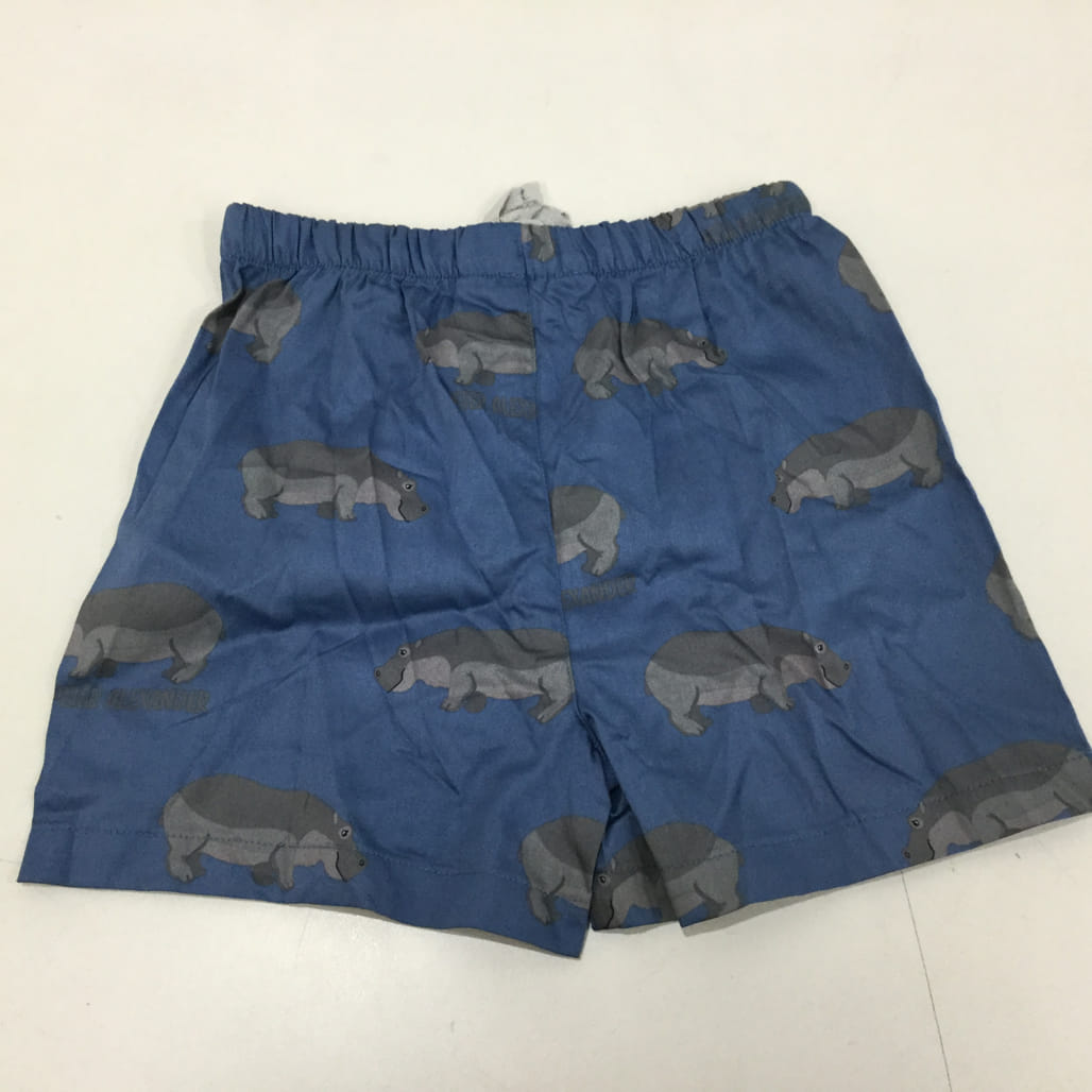 Brand NEW Peter Alexander Jnr Boxer Shorts Hippopotamus Blue Boys Size 6