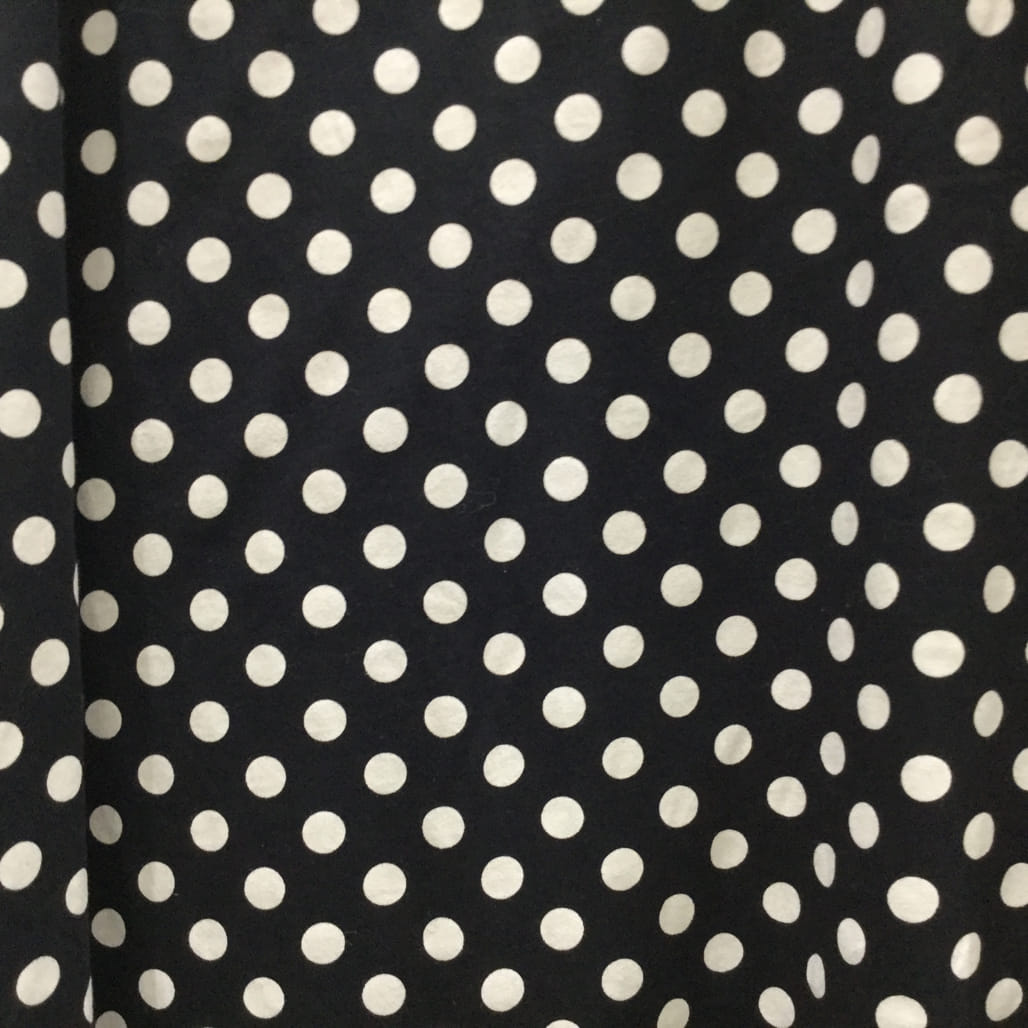 Sussan 100% Cotton Black W/ White Polka Dot T-Shirt Style Top Ladies Size M NEW