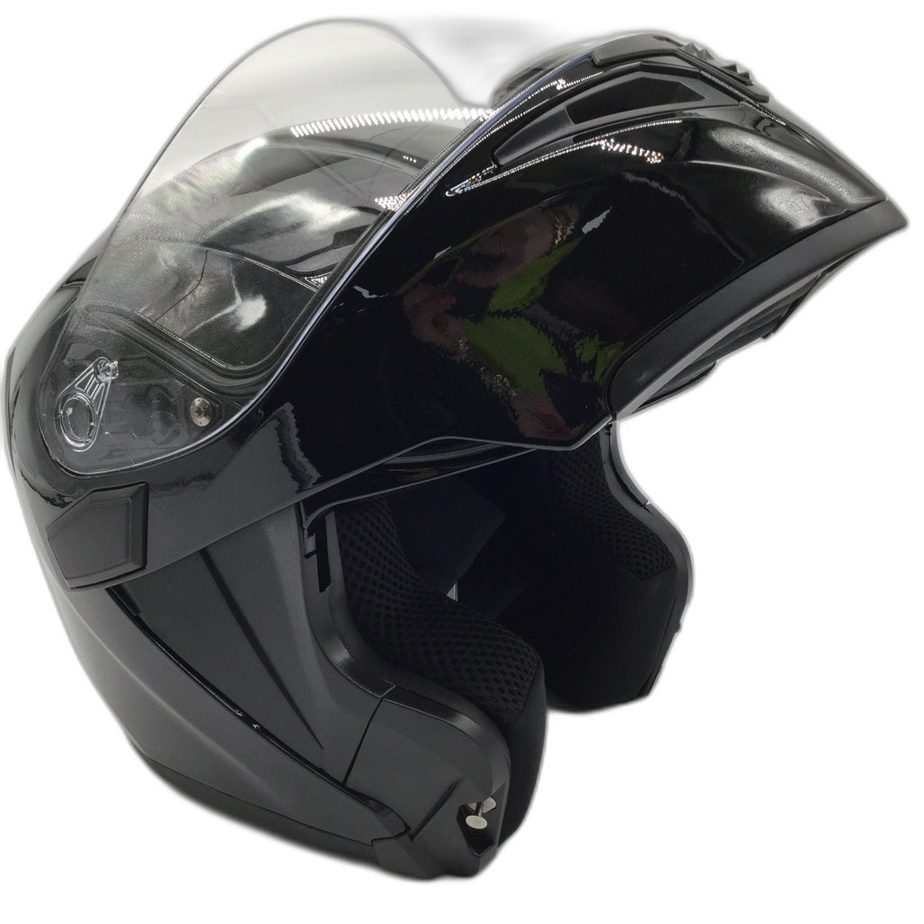 Brand NEW Ilm Modular Gloss Black Motorcycle Helmet Adult Size M 57-58Cm