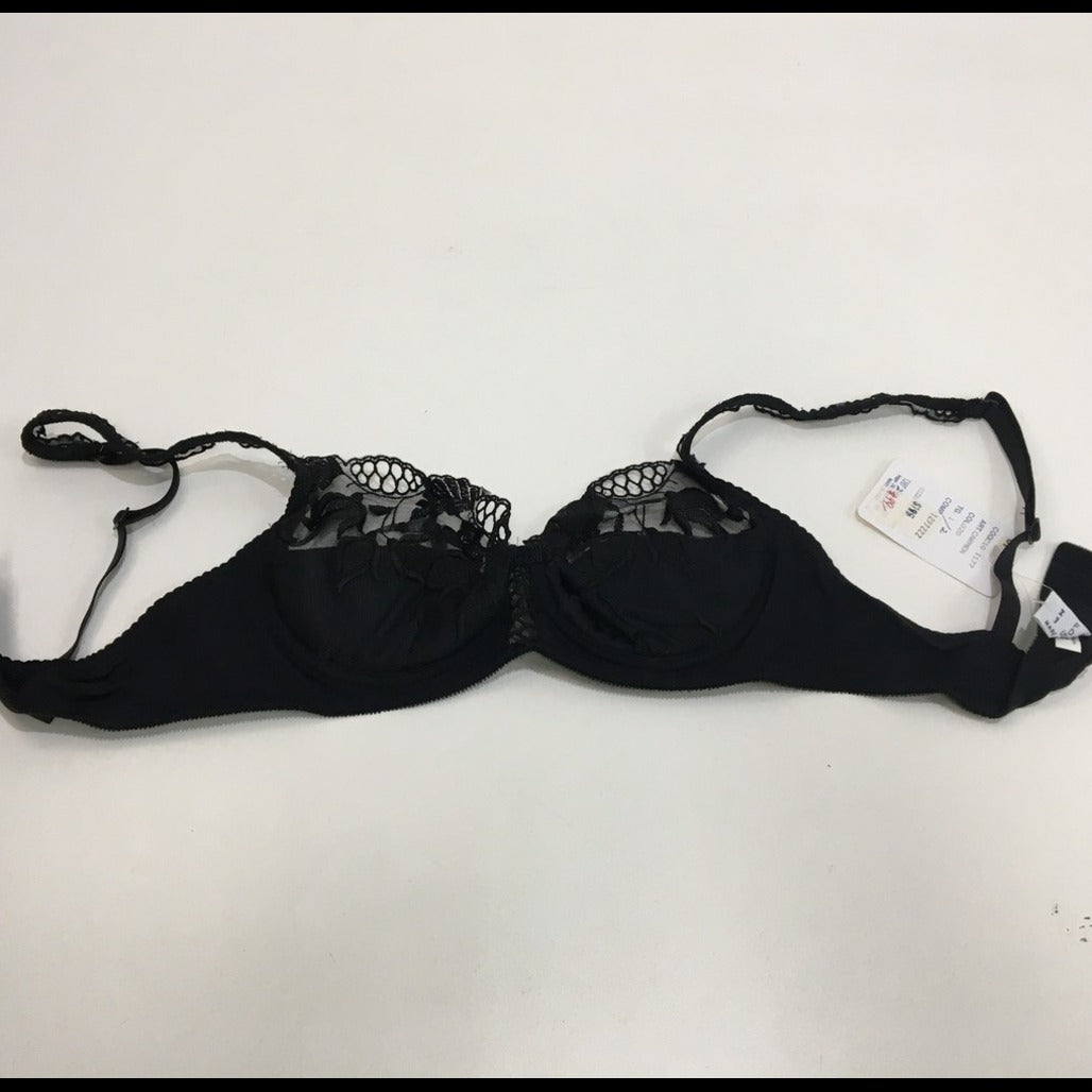 Faber Italian Made Black Lace Bra Underwire No Padding Ladies Size 1 Usa 32 NEW