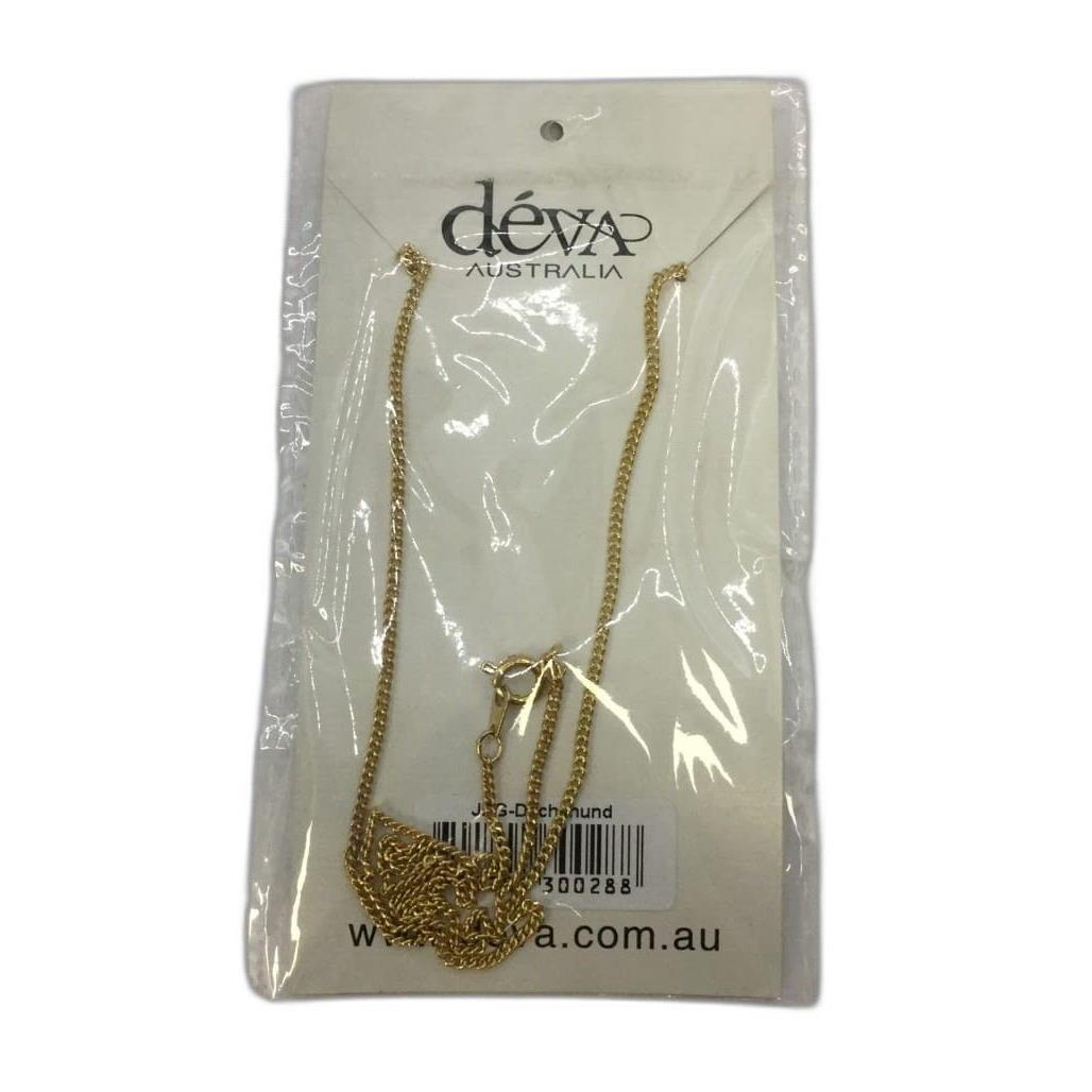 Deva Australia Jewels Of Nature 18K Gold Plated Dachshud Cz Pendant NEW