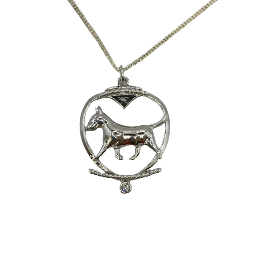 Deva Aust. Jewels Of Nature 18K Rhodium Silver Plate Shih Tzu Cz Pendant NEW