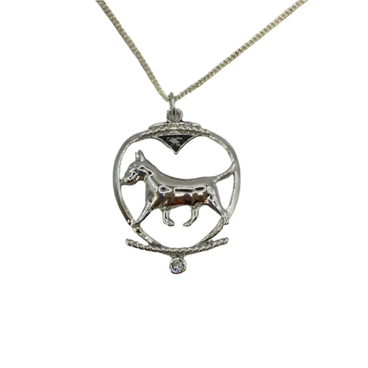 Deva Aust. Jewels Of Nature 18K Rhodium Silver Plate Shih Tzu Cz Pendant NEW
