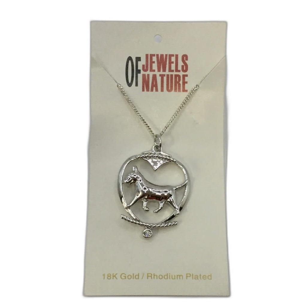 Deva Aust. Jewels Of Nature 18K Rhodium Silver Plate Shih Tzu Cz Pendant NEW