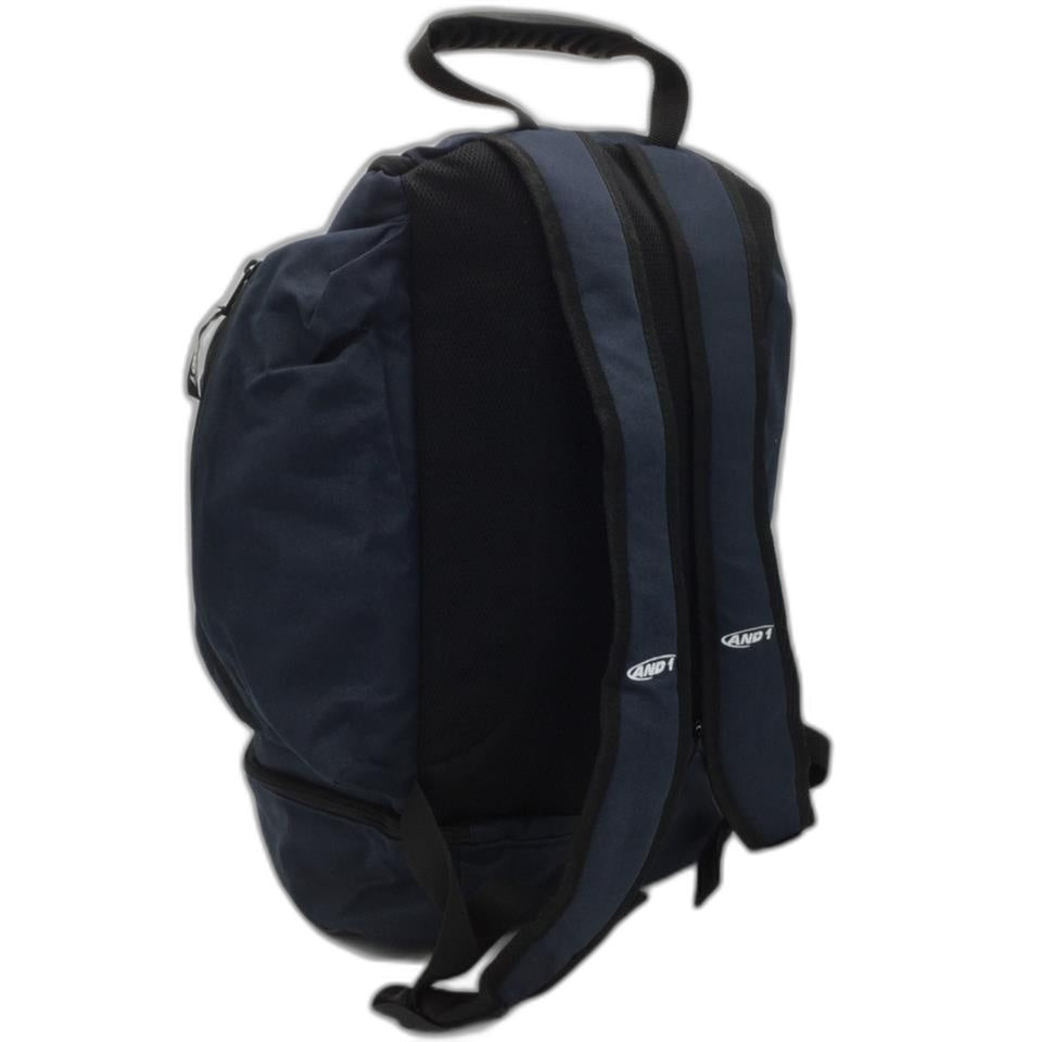 AND1 Baller Basketball Navy 1-Cooler Side Pocket Adjustable Straps Backpack NEW