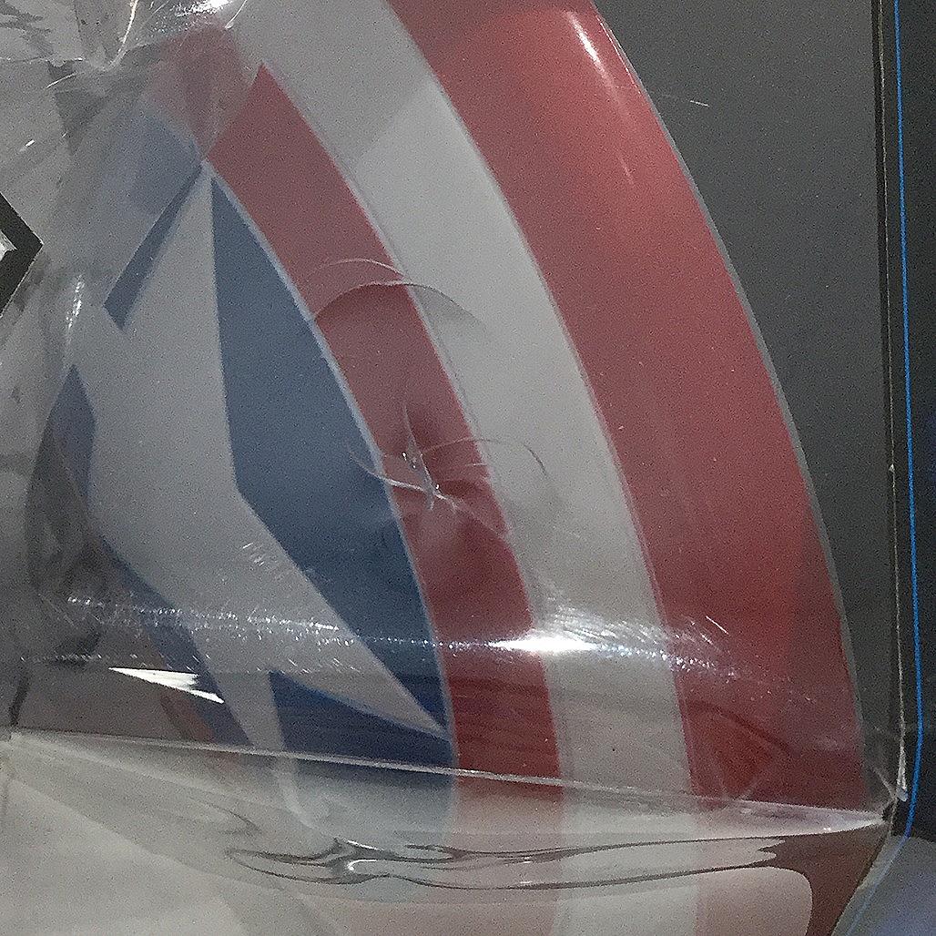 Marvel Avengers Captain America Light Up Led Bulbs 3D Crack Sticker For Wall NEW