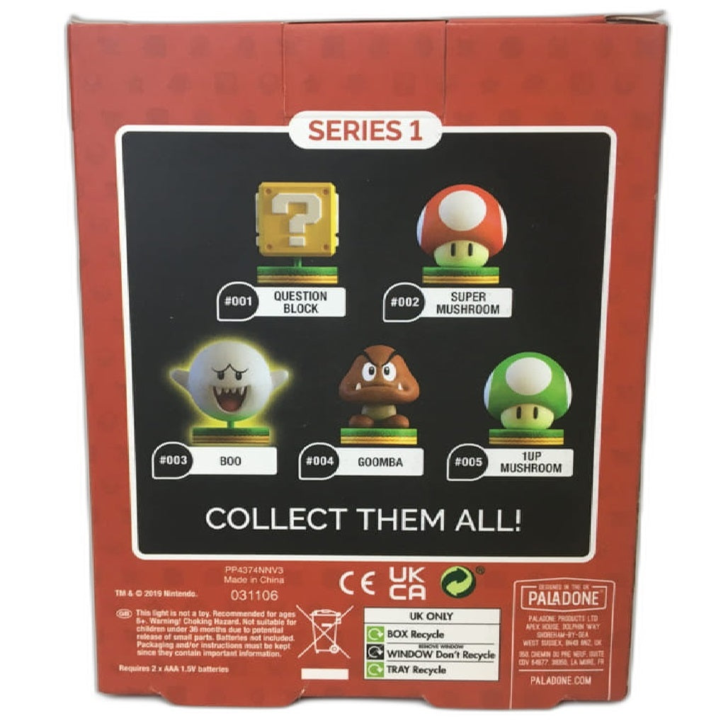 Paladone Super Mario Goomba Boo Question Block Star Collectible Light Bundle NEW