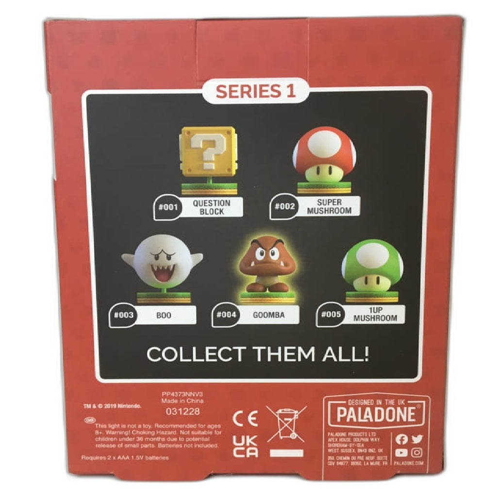 Paladone Super Mario Goomba Boo Question Block Star Collectible Light Bundle NEW