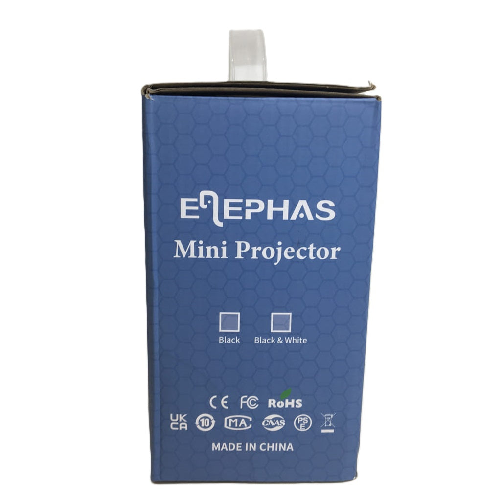 Elephas Hd 1080P Portable Multiport Mini Projector W/ Tripod & Carry Bag NEW