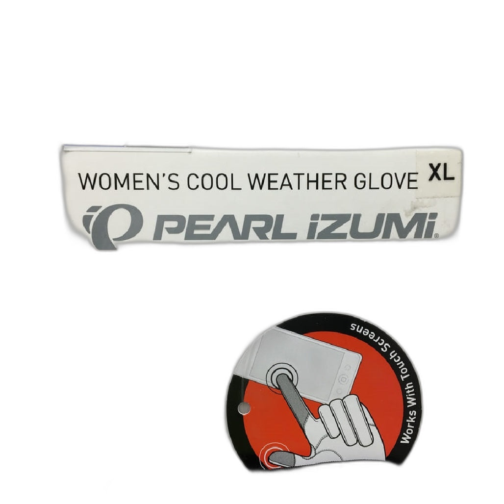 Brand NEW Pearl Izumi Cool Weather Full Finger Cycling Gloves Women'S Sz Xl B/W