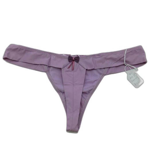 Cotton Club Lilac Printed Thong Underwear Made In Italy Ladies Sz Ita2/34M NEW