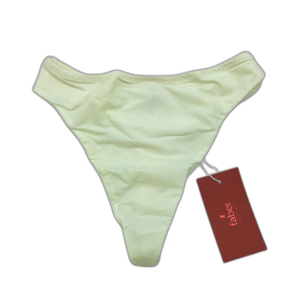 Faber Couture Genny Thong Underwear Ivory Made In Italy Size Ita1 Usa 32 NEW