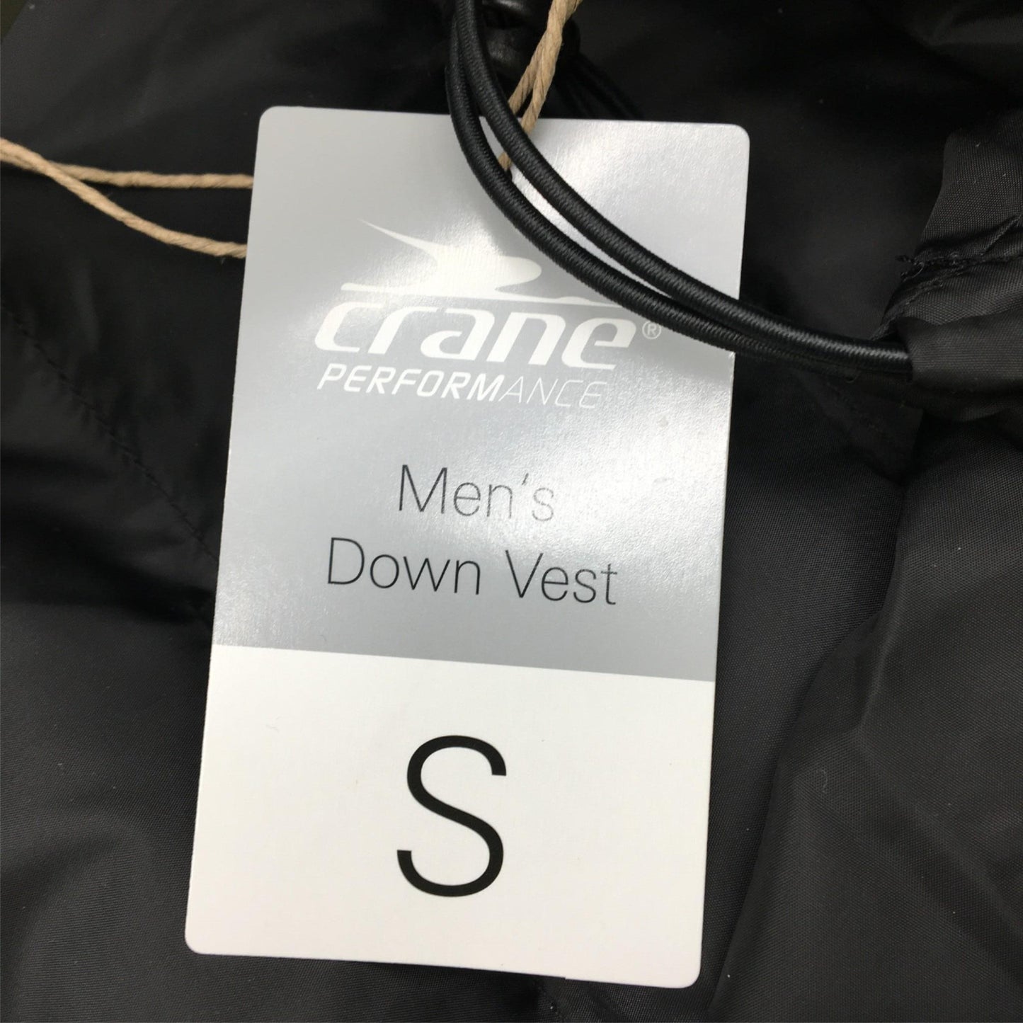 Crane Performance Ultra-Light Men'S Down Puffer Vest Black Size Small NEW