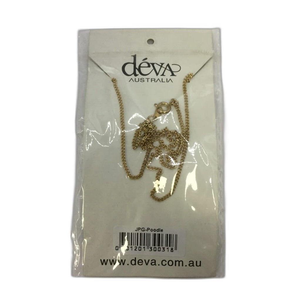 Deva Australia Jewels Of Nature 18K Gold Plated Poodle Cz Pendant NEW