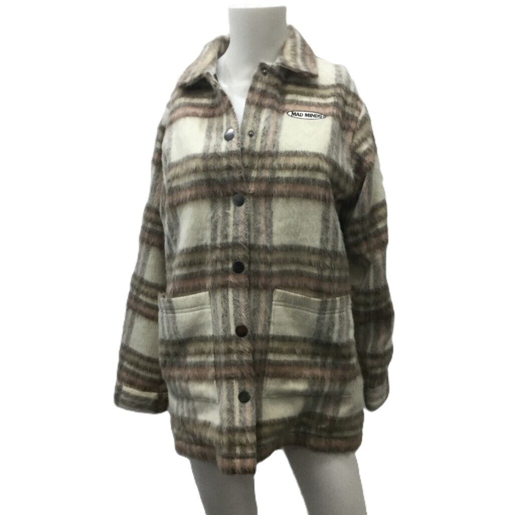 M/Sf/T Mad Minds The Count Check Soft & Lined Jacket Ladies Size 6 NEW