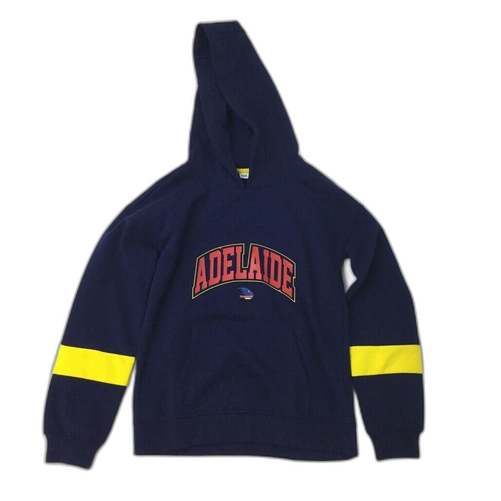 Afl Adelaide Crows Navy Blue Kids Hooded Jumper Childrens Size 10 NEW