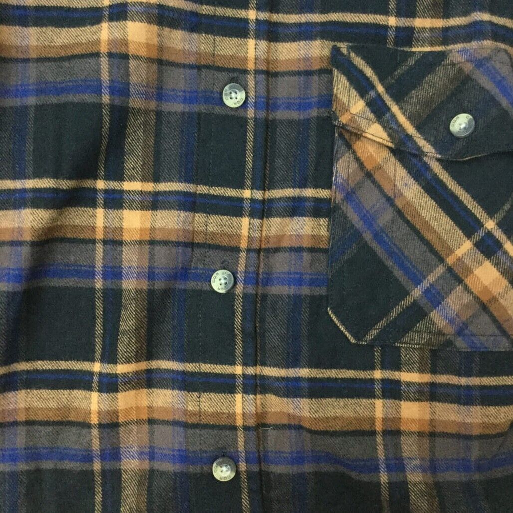 Cqr Gear Tactical Series 100% Cotton Check Flannel Shirt Mens Size M NEW