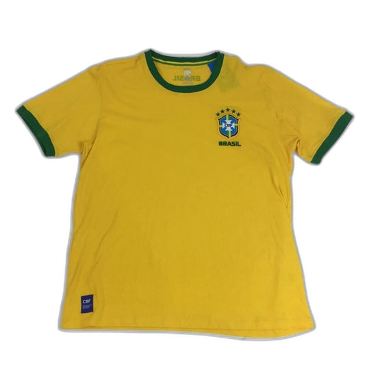 Cbf Brasil Confederation Of Brazilian Football Cotton T-Shirt Mens Size L NEW