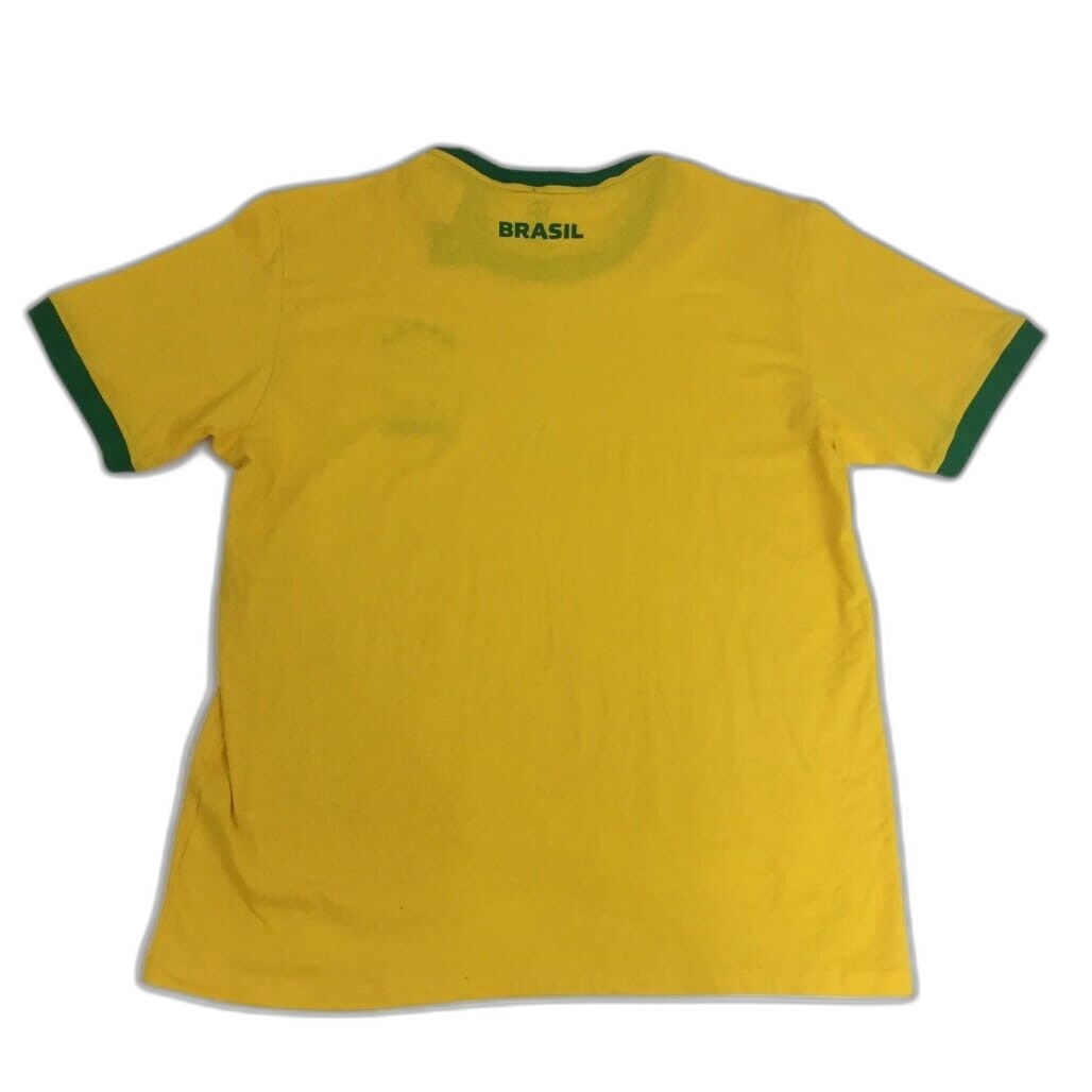 Cbf Brasil Confederation Of Brazilian Football Cotton T-Shirt Mens Size L NEW