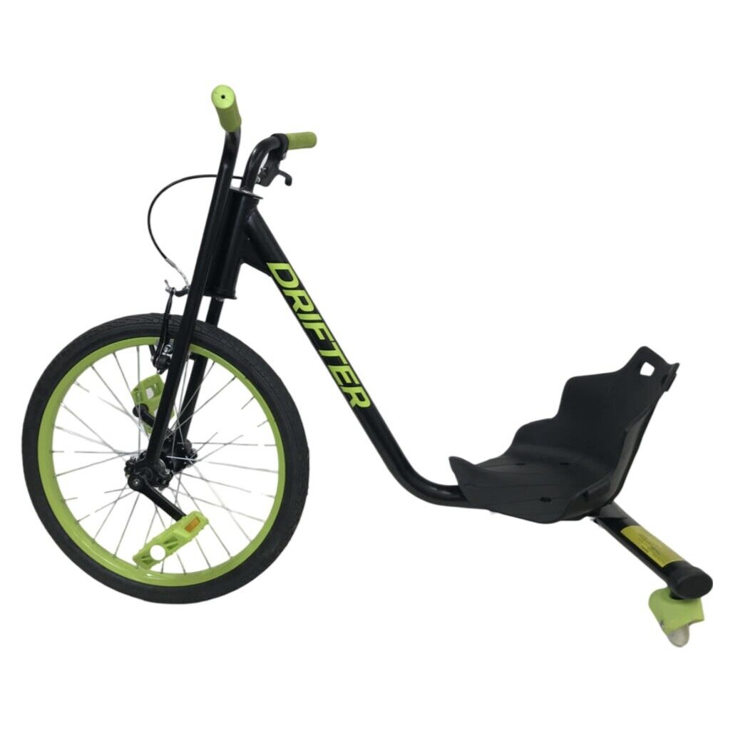 Ex-Display 50Cm Drifter Neon Green Kids' Drift Trike For Ages 8+ Years NEW