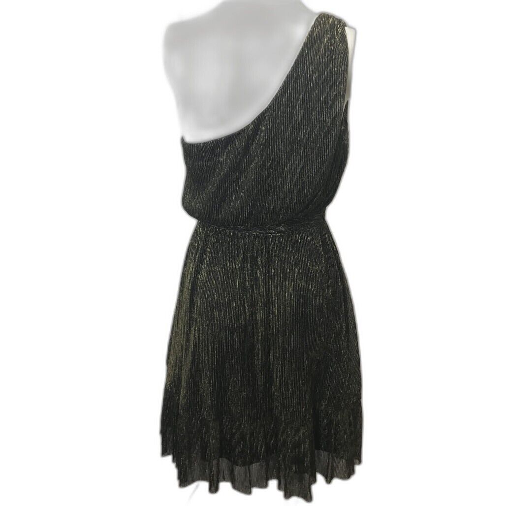 Target Dannii Minogue Flecked Gold Off-Shoulder Dress Women'S Sz 6P Petites NEW
