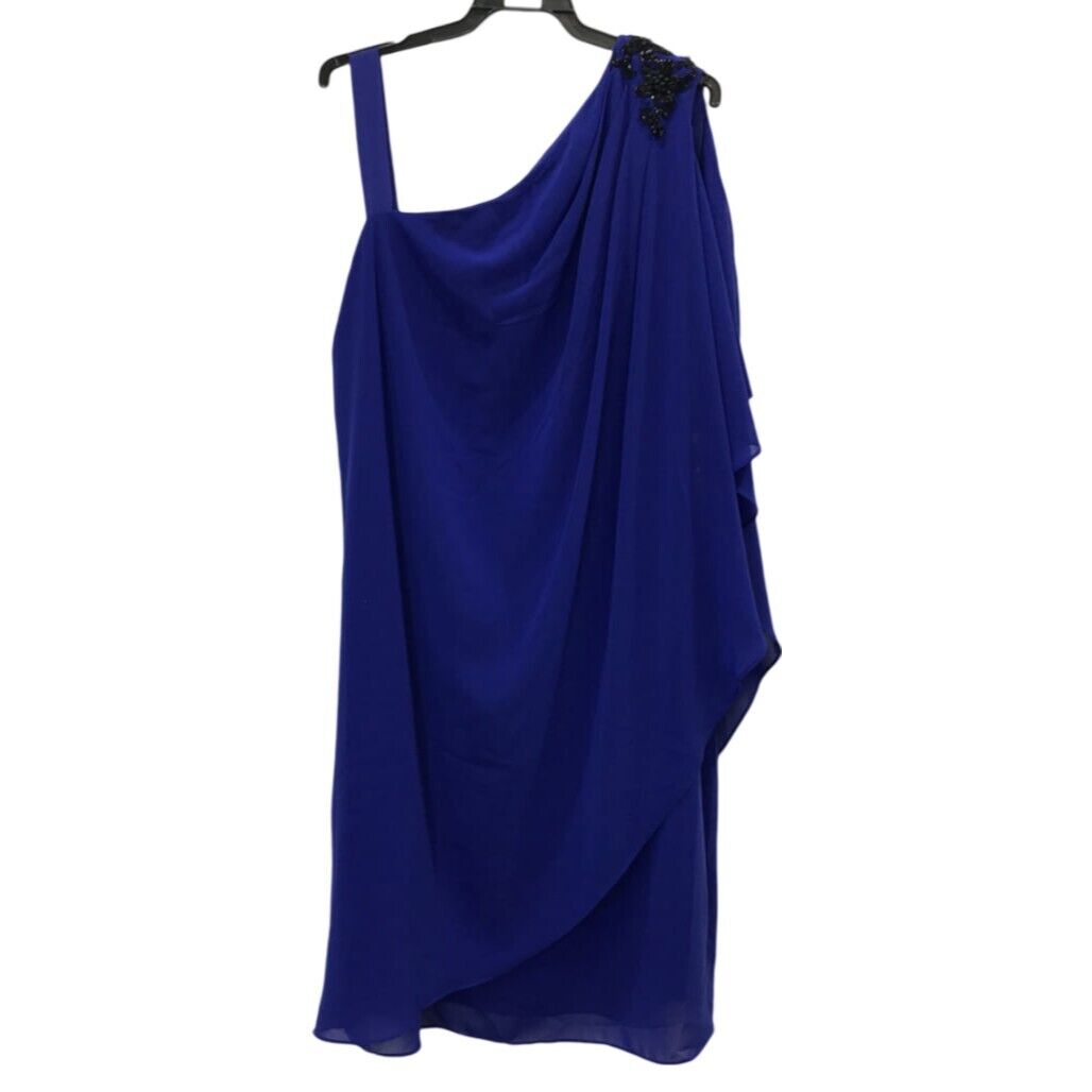 Brand NEW Grace Hill Shift Indigo Long Toga Style Dress Women'S Size 18