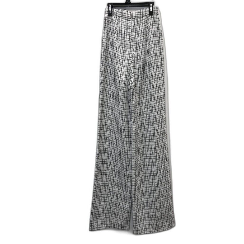 Brand NEW Showpo. Icie Sparkly Tweed Wide Leg Pants White/Black Women'S Size 10